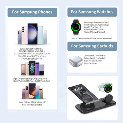 2 in 1 Wireless Charging Station