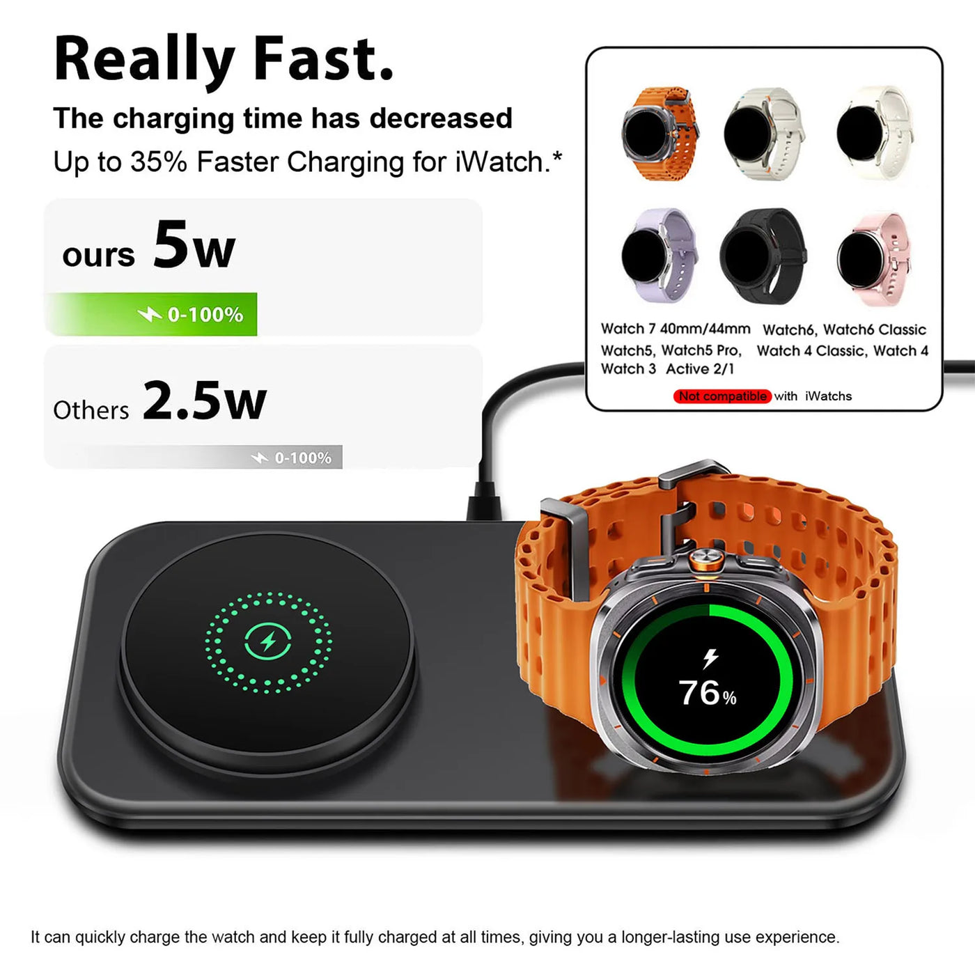 2 in 1 Wireless Charging Station