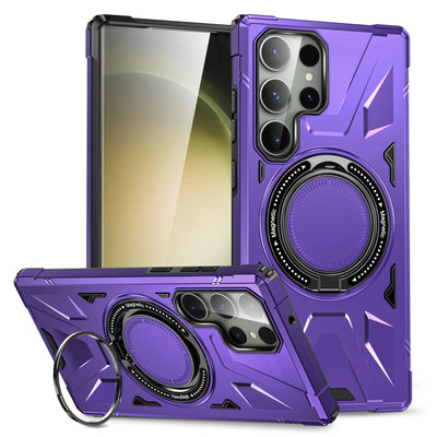 Shockproof Case with Magnetic Ring Stand for Galaxy S24 Series - S Ultra Case