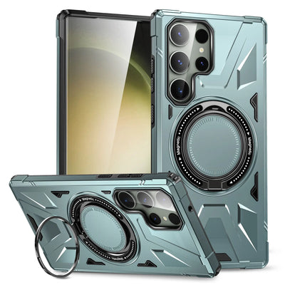 Shockproof Case with Magnetic Ring Stand for Galaxy S24 Series - S Ultra Case