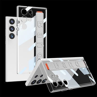 Transparent Shockproof Case with Soft Wrist Band For Galaxy S23 Ultra - S Ultra Case