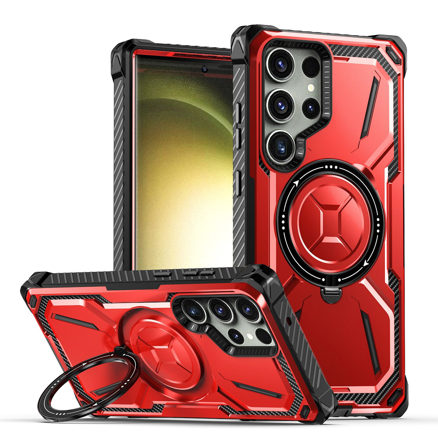 Shockproof Magnetic Case with Kickstand for Samsung Galaxy S23 Series - S Ultra Case