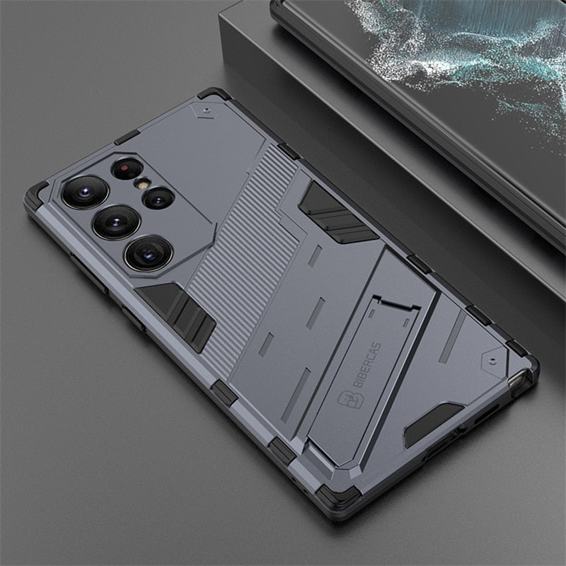 Shockproof Kickstand Magnet Armor Case For Samsung S23 Series - S Ultra Case